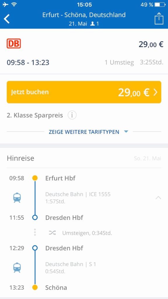 Detaillierte Streckenführung
