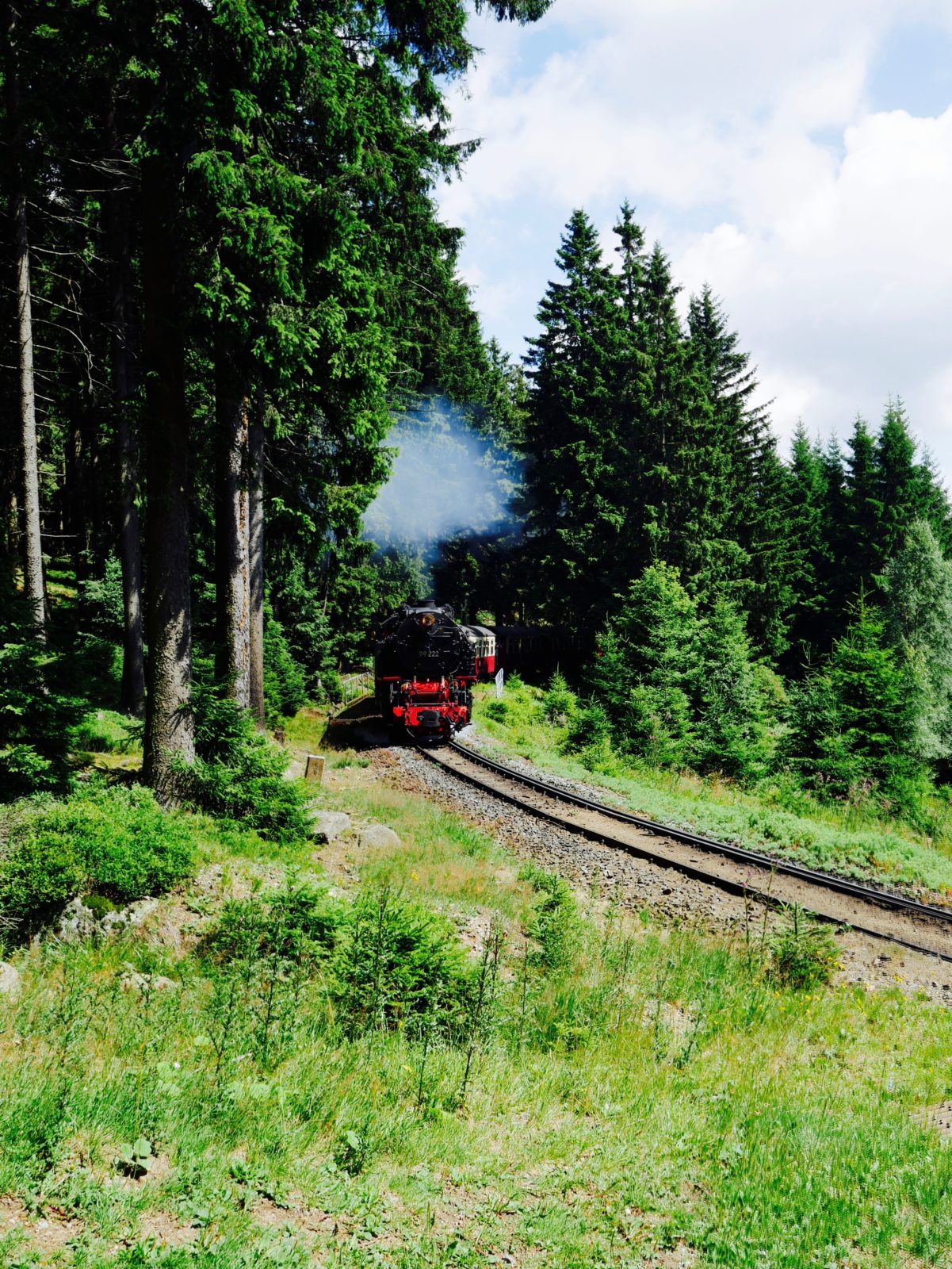 Mit der Brockenbahn auf den Brocken im Harz 