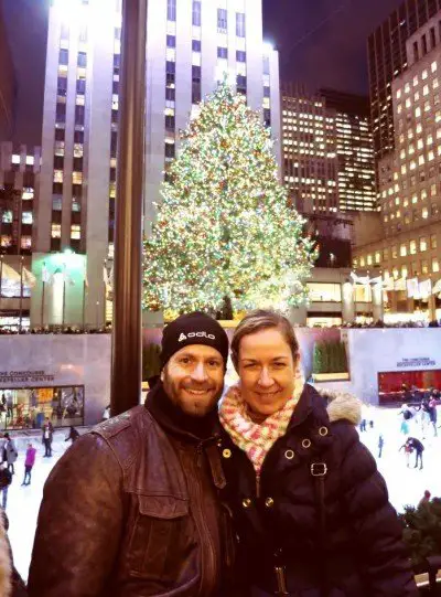Weihnachtsbaum am Rockefeller Center in New York