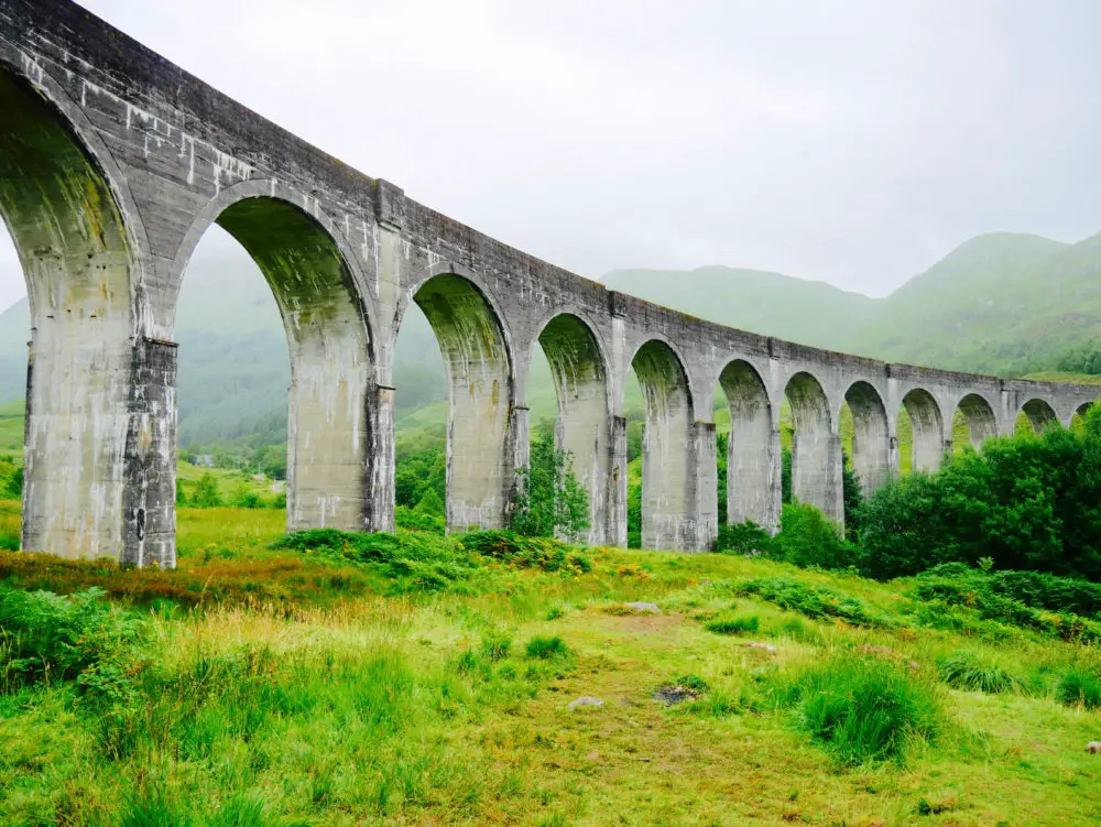 Glenfinnan Viadukt Aussichtspunkt in Schottland