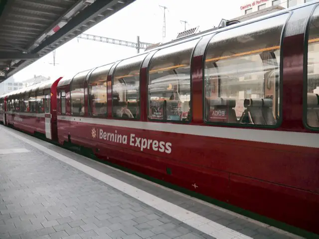 Bernina Express Strecke zum selber buchen