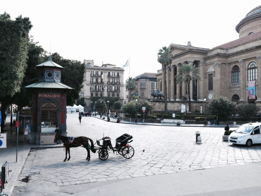 Das Teatro Massimo in Palermo.