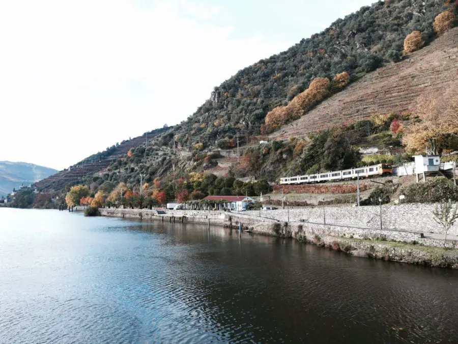 Wundervolle Zugfahrt durch das Douro Tal in Portugal