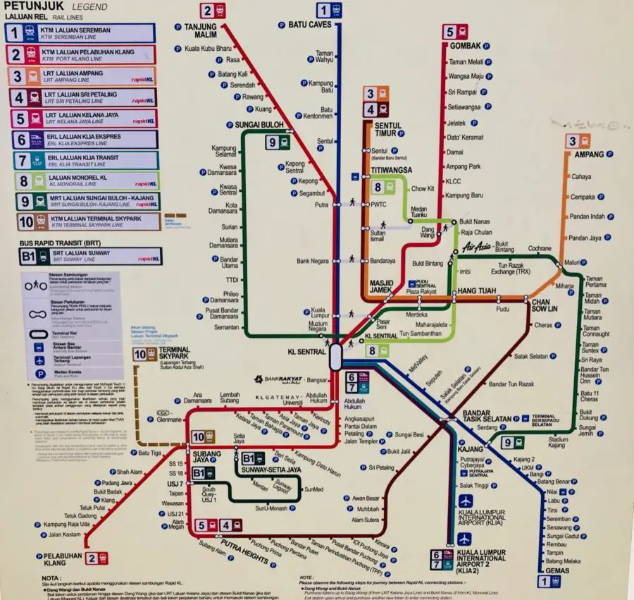 Kuala Lumpur Metro Fahrplan