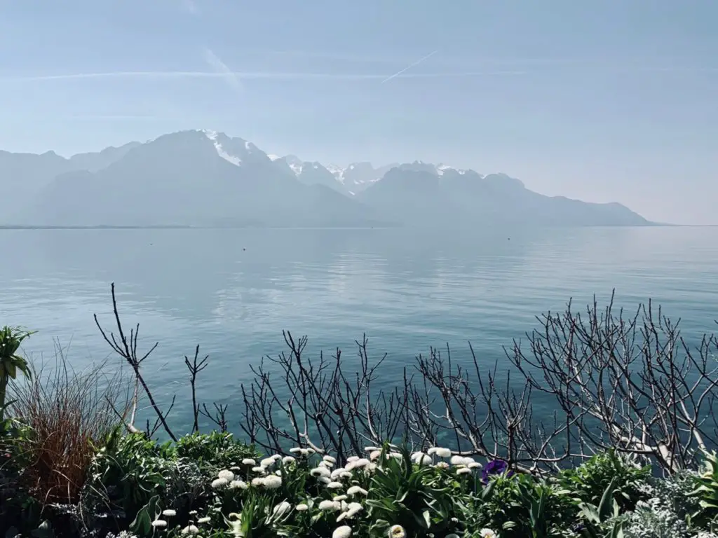 Genfer See in der Schweiz in Montreux