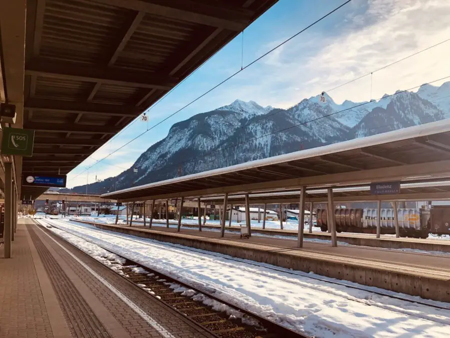 Bahnhof Bludenz in Österreich Arlbergbahn