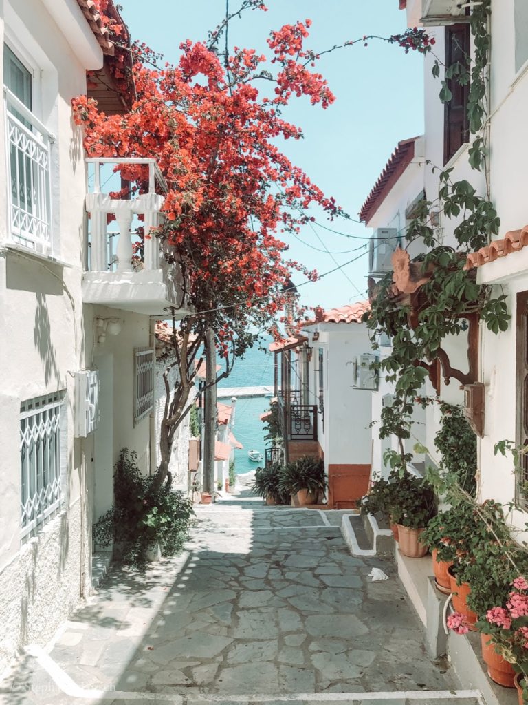 Kokkari auf der Insel Samos in Griechenland