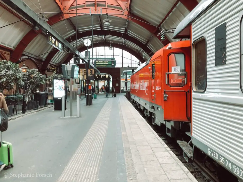 Der Bahnhof in Malmö - Ankunft des Nachtszuges aus Berlin