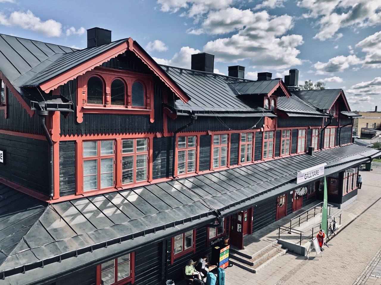Angekommen am Ziel: Der Bahnhof von Gällivare in Schweden.