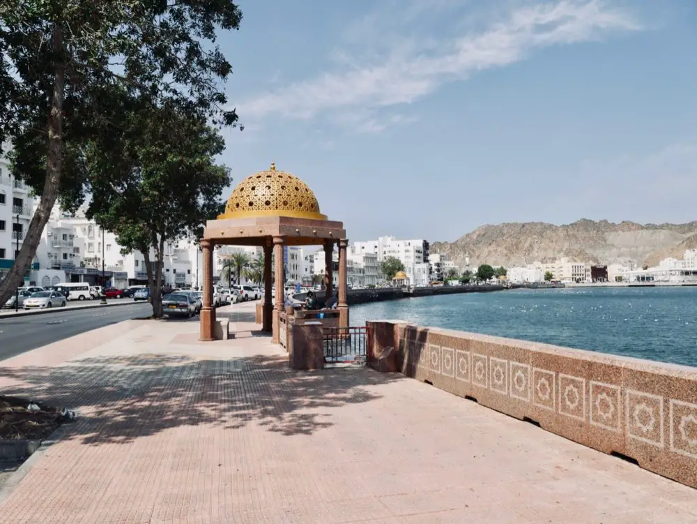 Corniche Strandpromenade in Muscat Oman