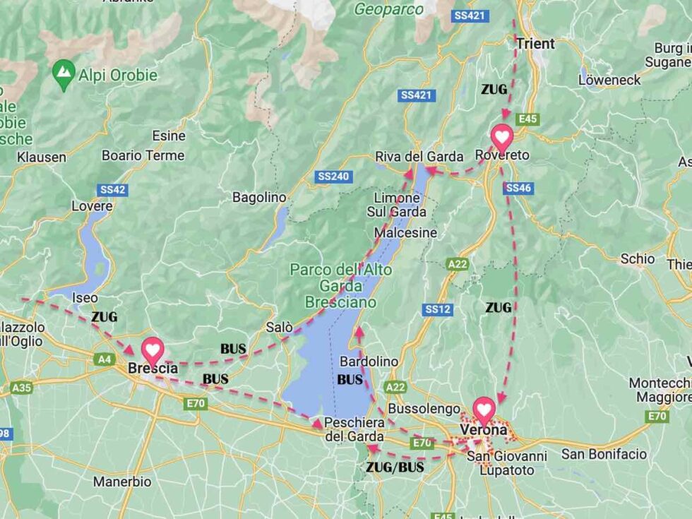 Spannende Die Schnste Route Zum Gardasee Ebenbild