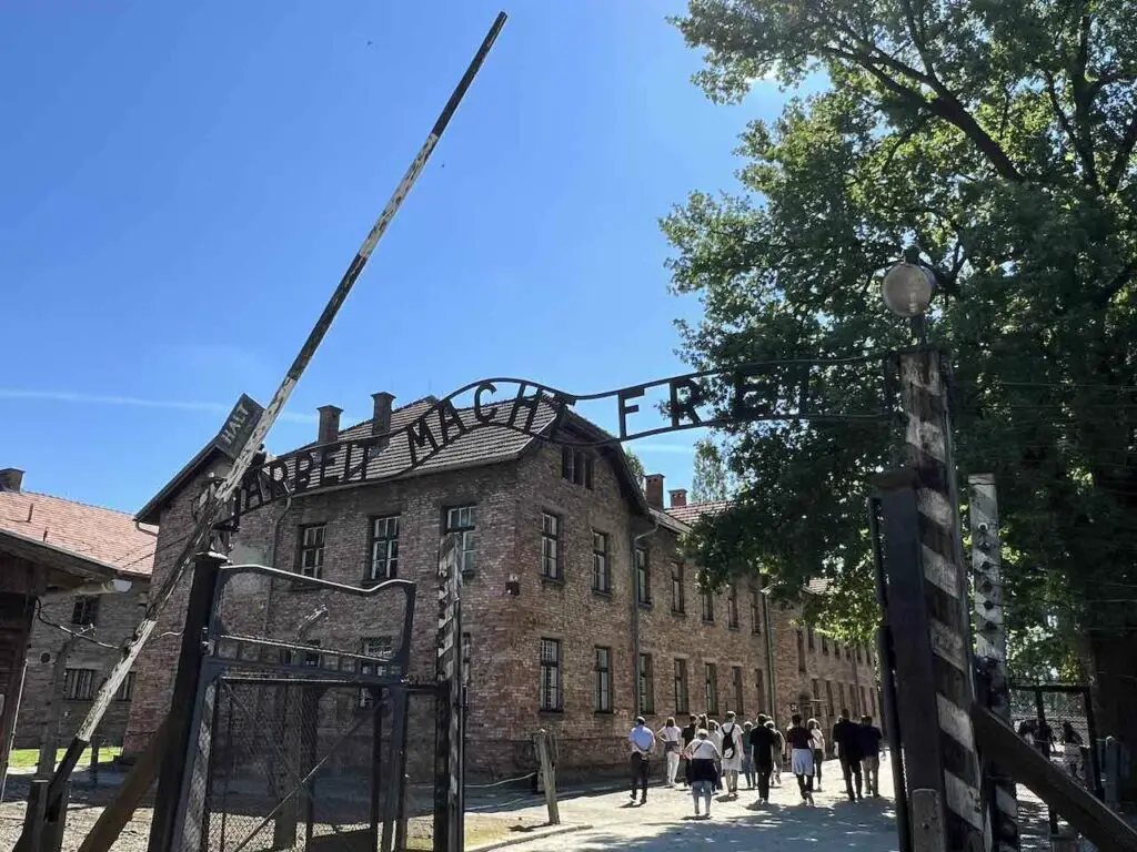 Auschwitz Konzentrationslager Eingangsbereich