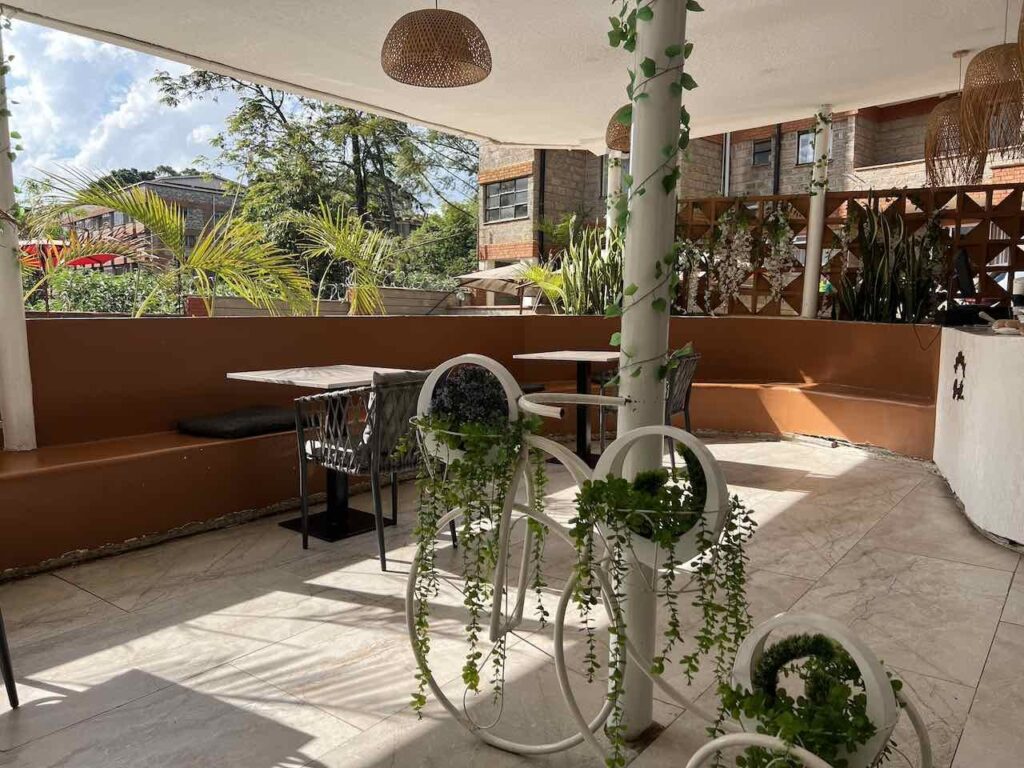 Hotelterrasse in Nairobi